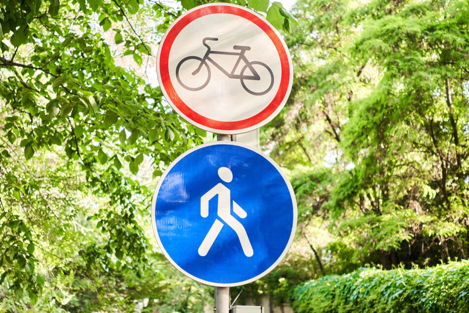 Der Mann stürzte auf einem für Radfahrer verbotenen Weg. (Symbolbild)