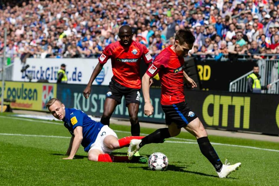 Die Paderborner waren immer einen Schritt schneller am Ball.