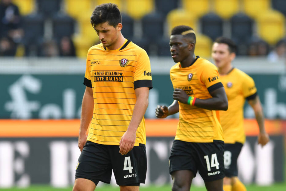 Hängender Kopf: Jannis Nikolaou von Dynamo Dresden.