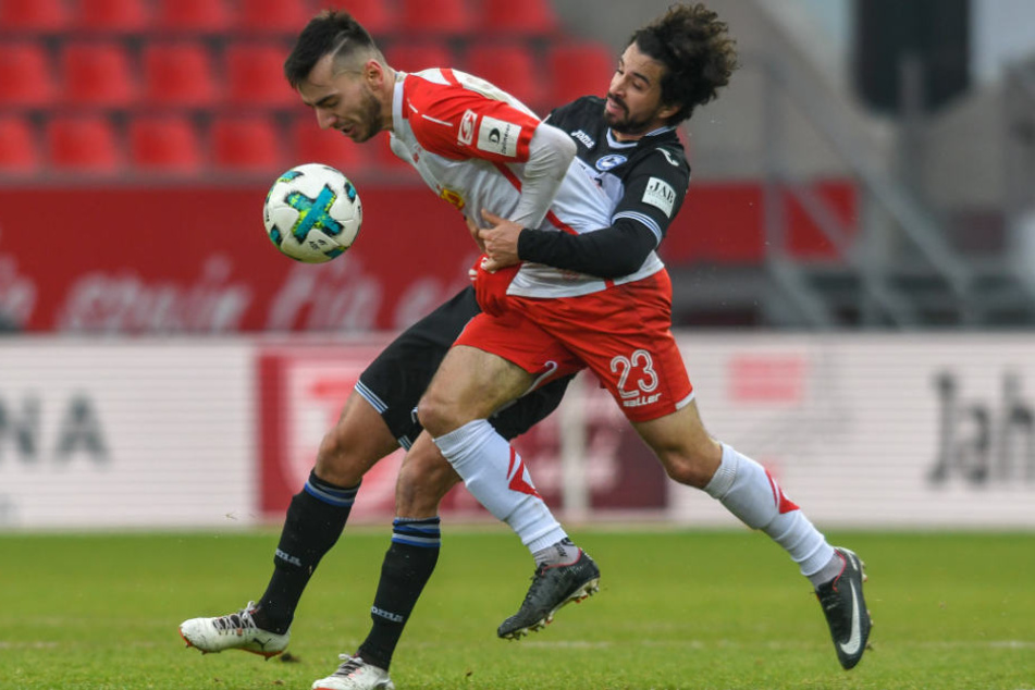 Sein letztes Spiel für den DSC: Gegen Regensburg wurde Teixeira noch vor der Pause ausgewechselt.