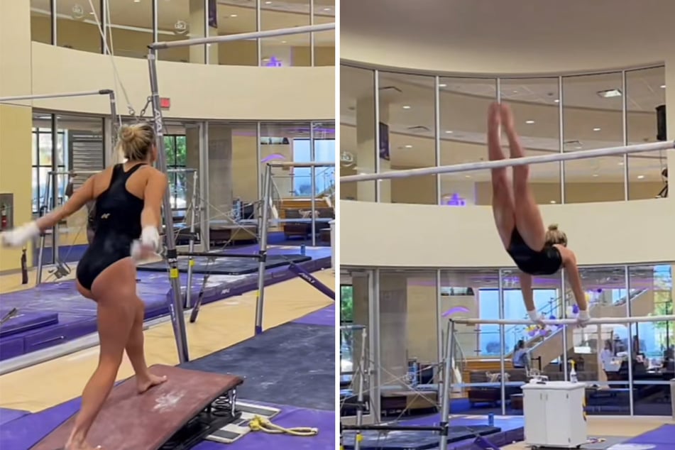 Olivia Dunne's new uneven bars routine goes viral on TikTok