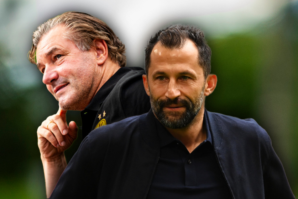 Zwischen Bayern-Sportdirketor Hasan Salihamidzic (44, r.) und BVB-Sportdirektor Michael Zorc (59) gab es keine Aussprache.