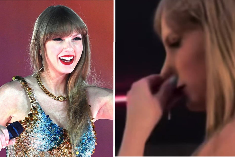 Na lecker: Taylor Swift zieht sich klebrigen Rotz-Faden aus der Nase!