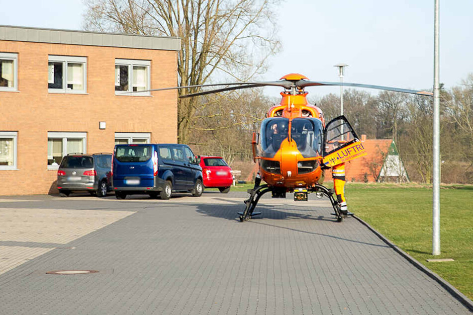 Der Rettungshubschrauber "Christoph 13" war zur Sicherheit zum Einsatzort gerufen worden.