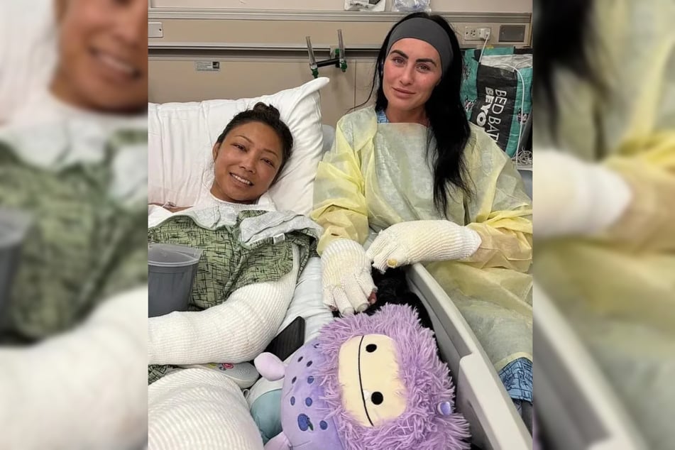 Auf einem Instagram-Bild sind die beiden nach dem Brand zu sehen.