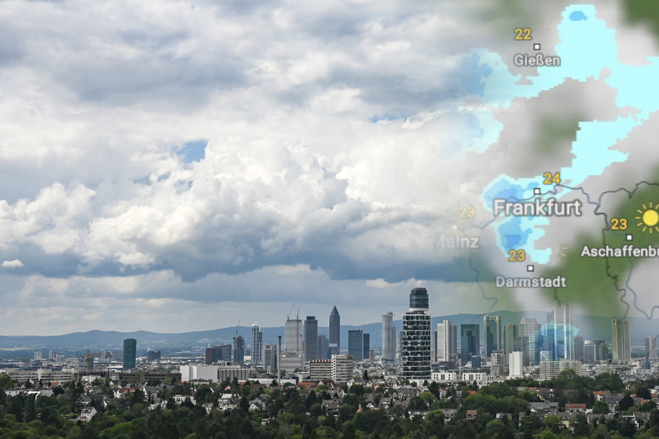 Auch über Frankfurt sind in den kommenden immer wieder kurze Gewitter und Schauer möglich.