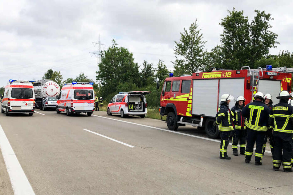 Die Autobahn musste wegen des Einsatzes in Richtung Magdeburg voll gesperrt werden.