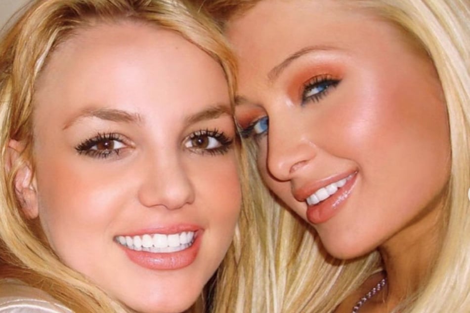 Paris Hilton (r.) shared an epic throwback with Britney Spears.