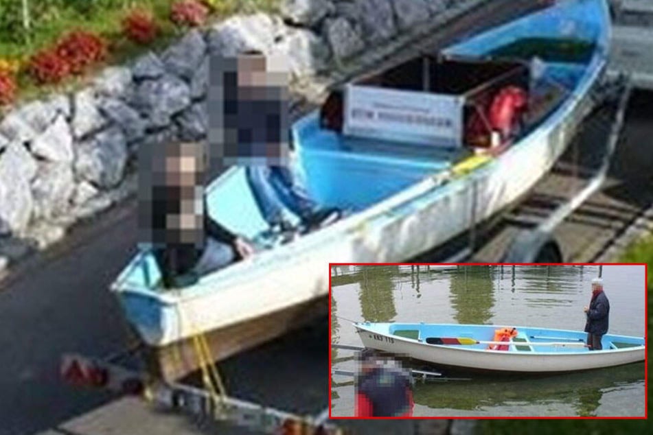 Dieses Ruderboot wurde gestohlen.