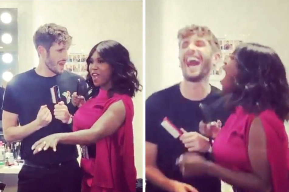 Da ist Ernstbleiben schwierig: Motsi und Bradley schmachten sich zu Beyoncés "Dangerously in Love" an.