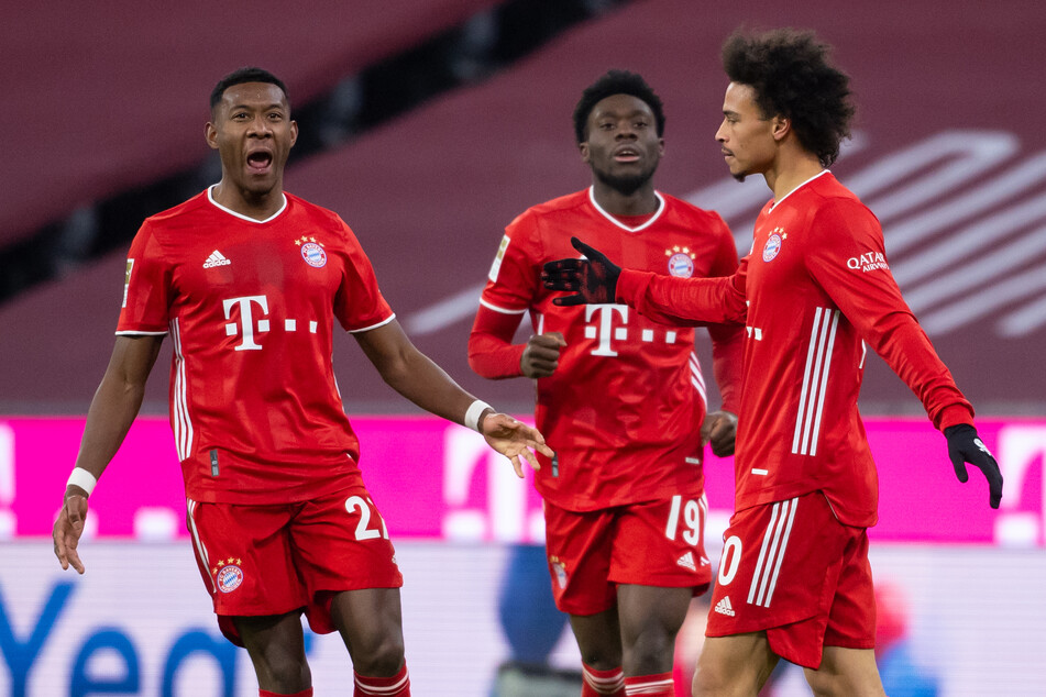 Leroy Sané (r.) traf für den FC Bayern München am 14. Spieltag der Bundesliga gegen den Außenseiter 1. FSV Mainz 05, der munter mitspielte.