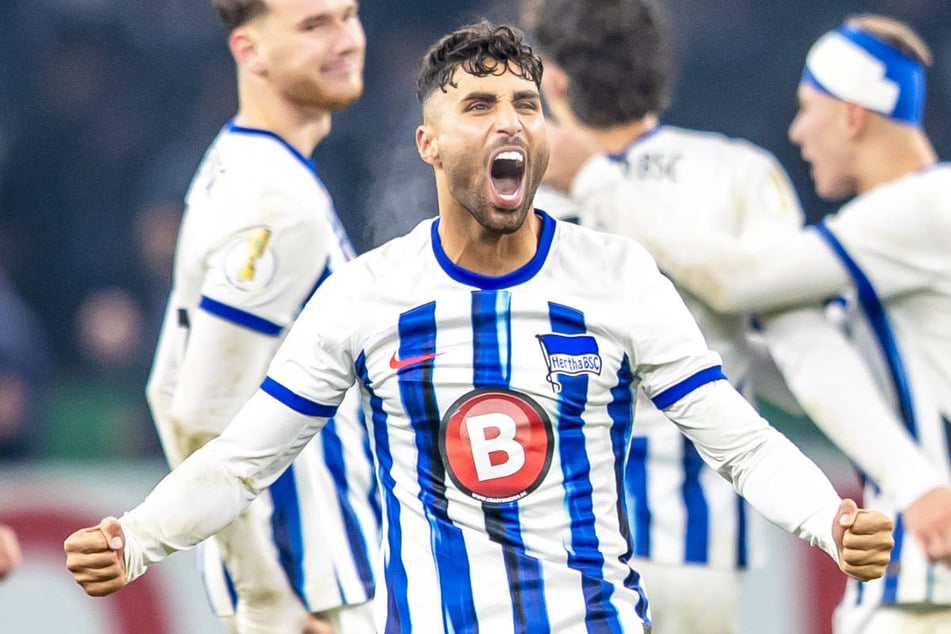 Nader Jindaoui durfte im Dezember 2023 sein Profi-Debüt für Hertha BSC im DFB-Pokal feiern - eine Rückkehr zur Alten Dame ist wohl nicht geplant.
