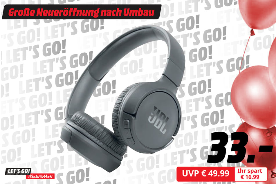 JBL-Kopfhörer für 33 statt 49,99 Euro.