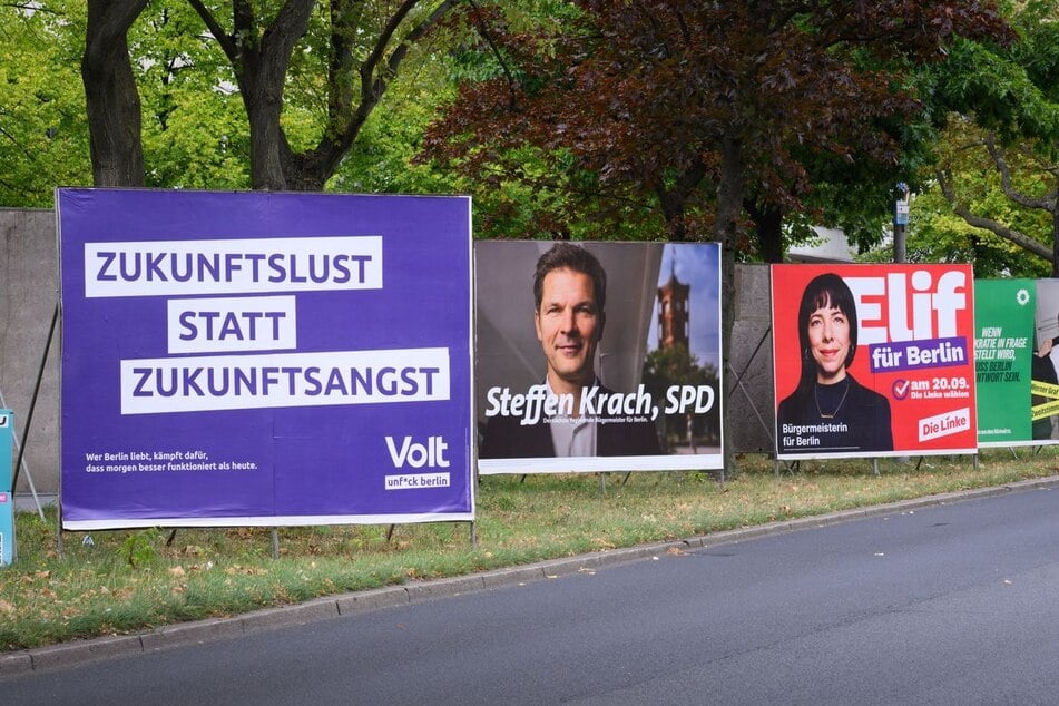 Die Parteien werben mit ihren Kandidierenden und politischen Botschaften um die Stimmen der Berliner.