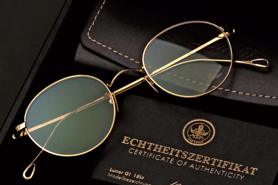 Diese Brillenfassung aus purem, 18-karätigem Gold, gehört zu den Attraktionen der Fachmesse opti in München.