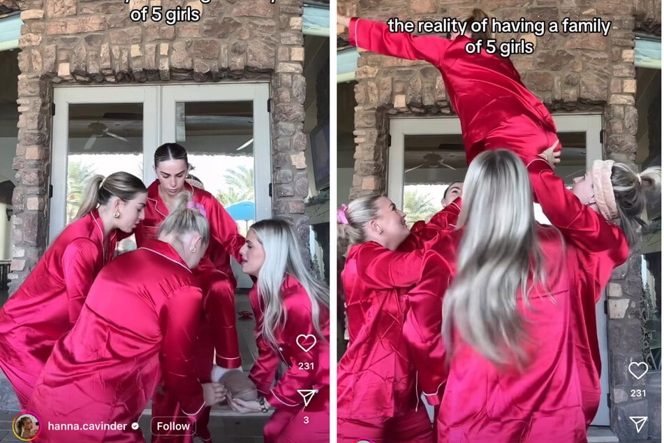 Cavinder twins and fam throw up laugh-out-loud Instagram treat