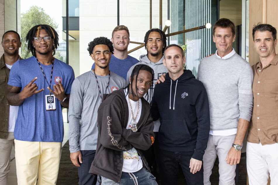 Tom Brady (second from r.) sat down with some of the top quarterbacks of this year's NFL draft class to discuss entrepreneurship, brand building, and the power of hard work.