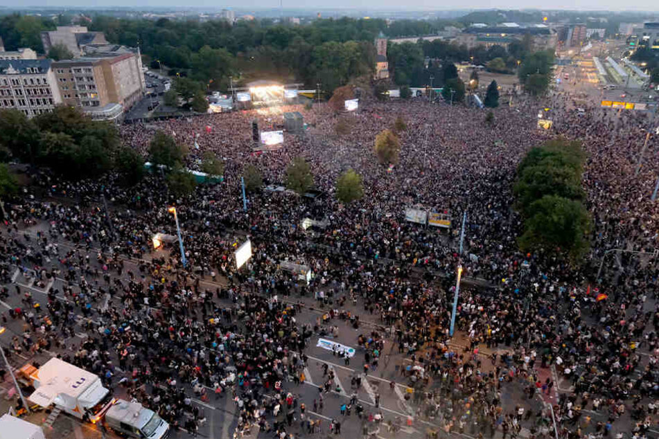 Das Mega-Konzert #wirsindmehr im Herbst 2018 war eine Reaktion auf die Nazi-Aufmärsche in Chemnitz.