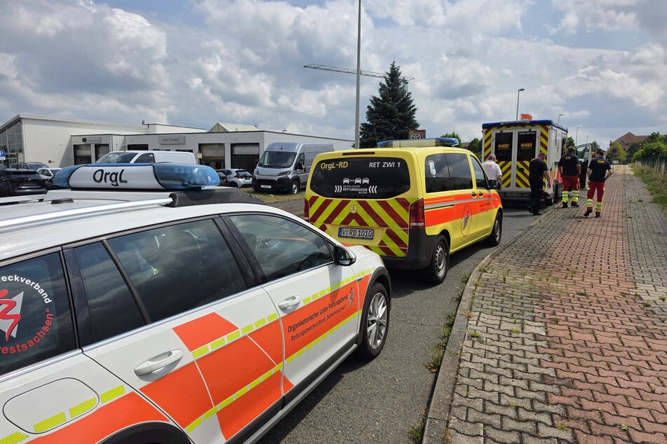Über 60 Einsatzkräfte waren am Montagnachmittag vor Ort.