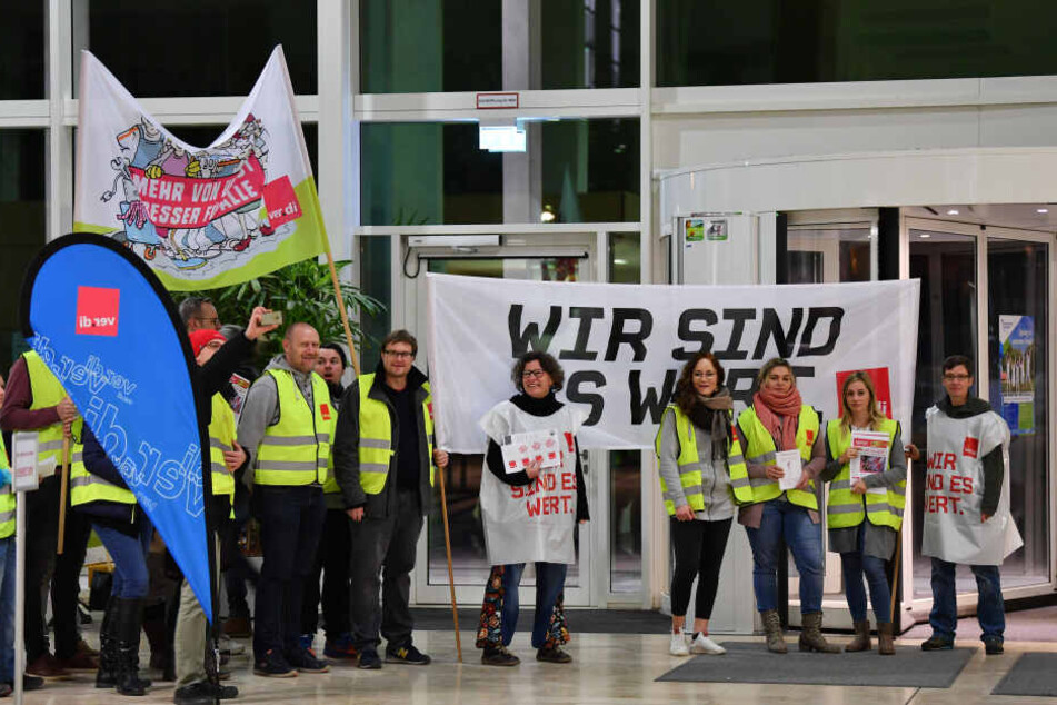Bereits vor einer Woche wurde am Universitätsklinikum Jena gestreikt.