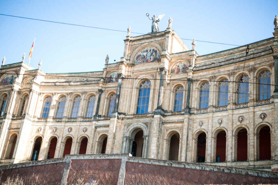 Blick auf den bayerischen Landtag.