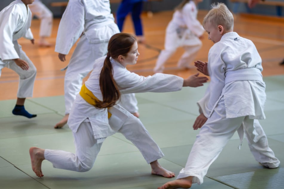 Jede Woche trainieren Kinder und Jugendliche beim 1. Chemnitzer Ju-Jutsu-Verein.
