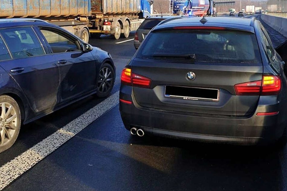 Diesen gestohlenen BMW stoppte die Polizei auf der A 4.