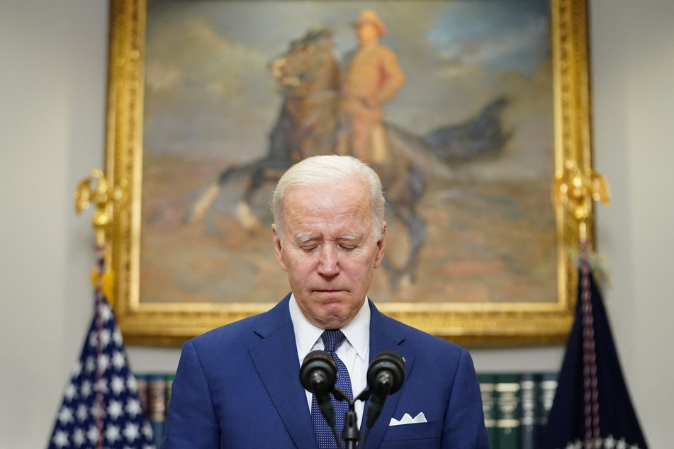 President Joe Biden spoke at the White House after the school shooting in Uvalde, Texas.