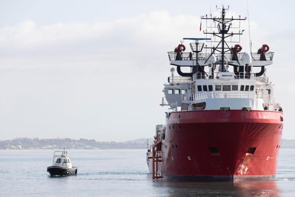 Das Rettungsschiff "Ocean Viking".