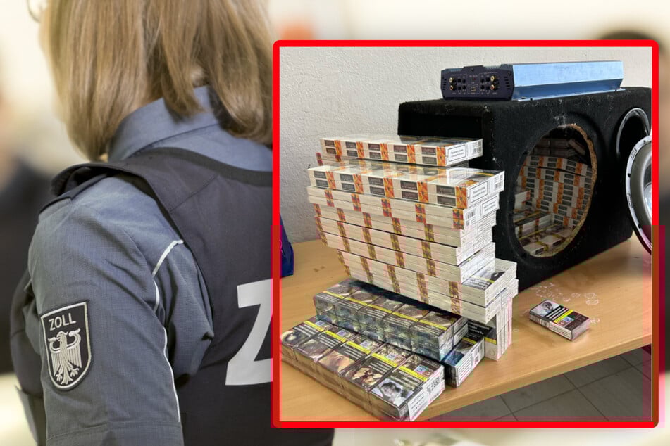 8600 Zigaretten sollten in der Musikbox nach Deutschland geschmuggelt werden.