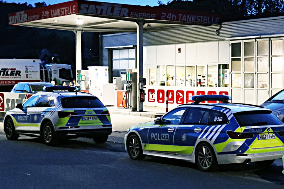 Überfall auf die Tankstelle Sattler-Energie in Mespelbrunn: Die Polizei nahm einen 38-jährigen Mann als Tatverdächtigen fest.