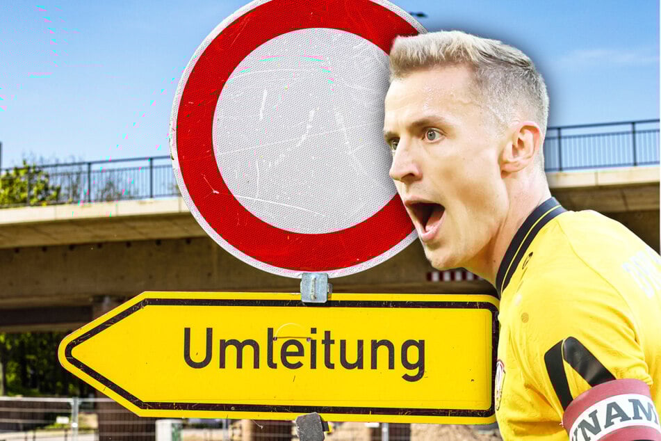 Niklas Hauptmann und seine Jungs von Dynamo treffen heute auf den FC Schalke 04. Im Vorfeld der Partie und bei der Abreise droht Verkehrschaos.