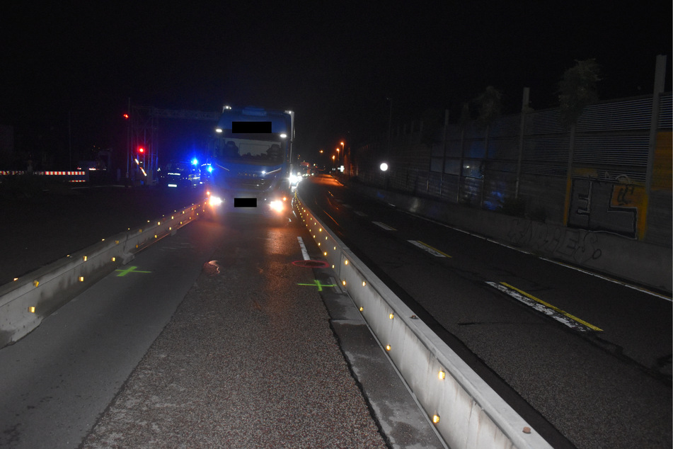 Der Unfall ereignete sich in einem Baustellenbereich auf dem Magdeburger Ring.