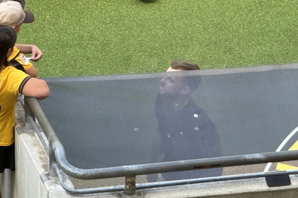 Lars Bünning vor der Partie in den Katakomben.