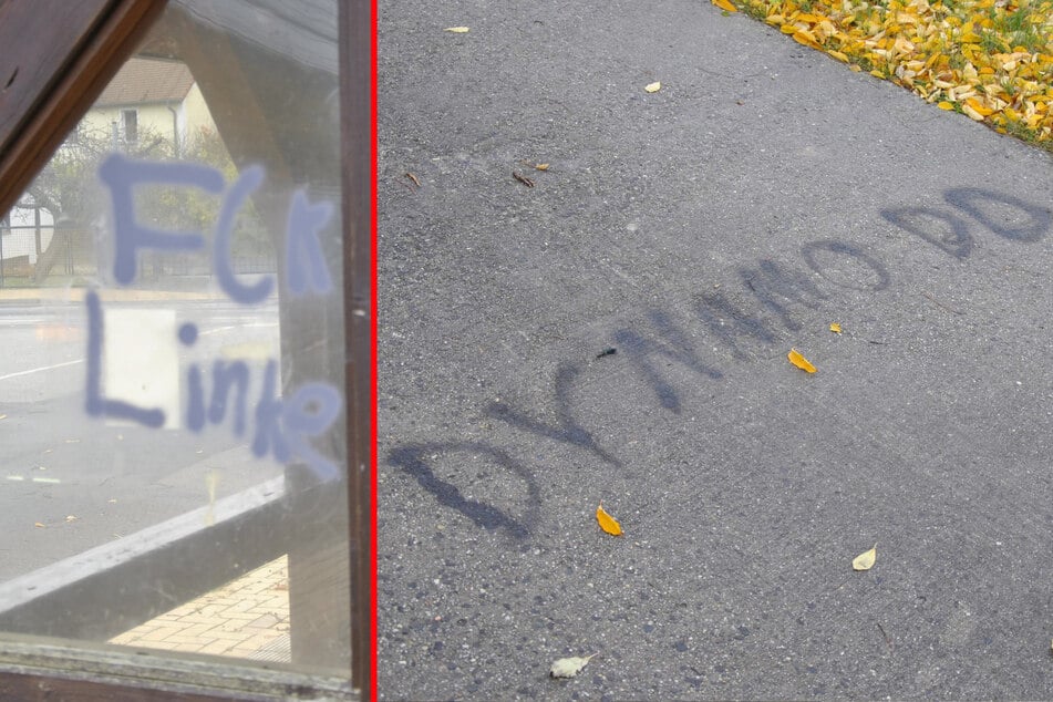 An gleich mehreren Orten haben die Unbekannten rumgeschmiert.