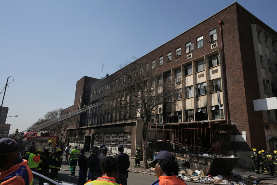 Im Zentrum von Johannesburg brannte ein fünfstöckiges Gebäude.