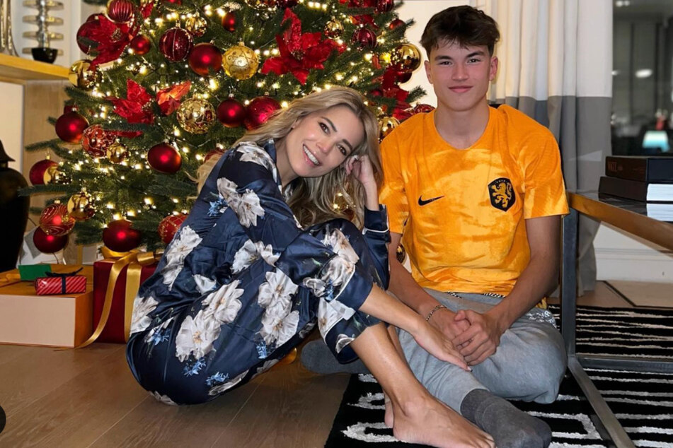 Weihnachten feierte die Moderatorin mit ihrem Sohn in Dänemark.