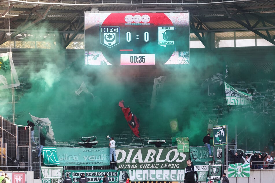 Der Support der BSG-Fans war sicht- und hörbar.
