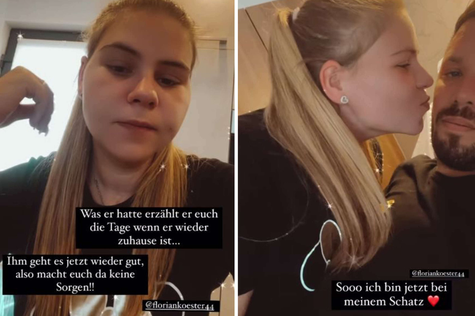 Sylvana Wollny (29) zeigte ihren Instagram-Fans einen kurzen Schnapsschuss mit Ehemann Florian Köster (33) nach seiner Notoperation.