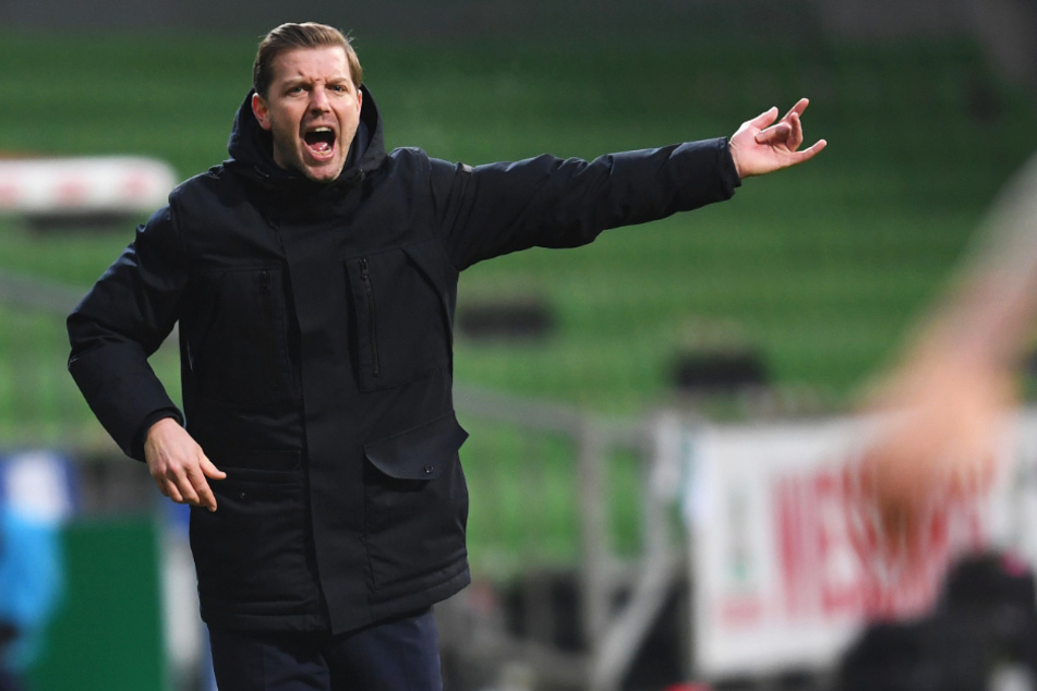 Werder-Coach Florian Kohfeldt (38) war mit der Leistung seiner Mannschaft überhaupt nicht einverstanden.