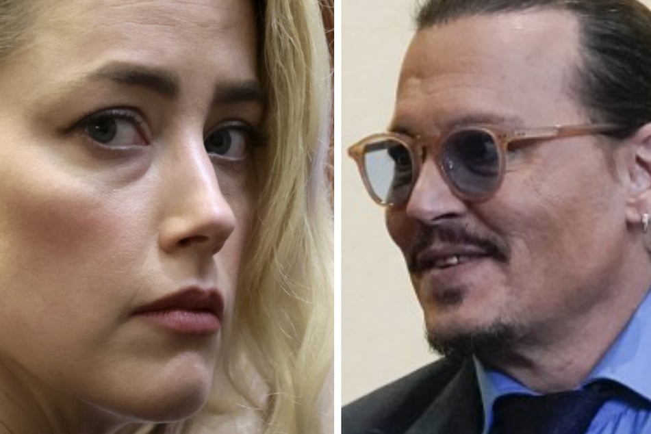 The face-off between Amber Heard (l.) and Johnny Depp continues