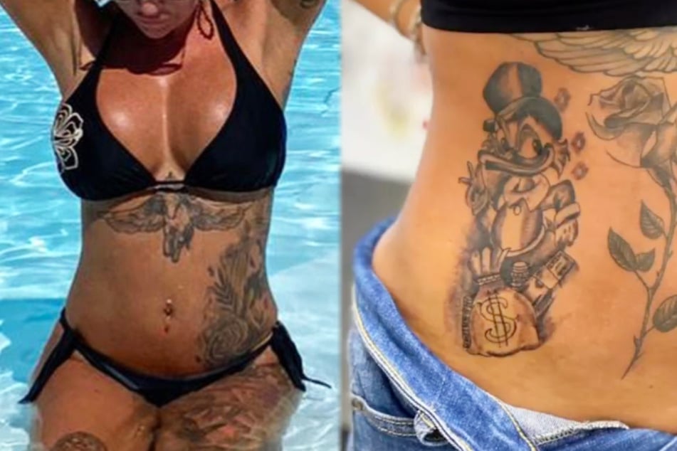 Gina-Lisa Lohfink: Neues Tattoo: Welche Reality-Berühmtheit trägt nun Dagobert Duck auf der Haut?