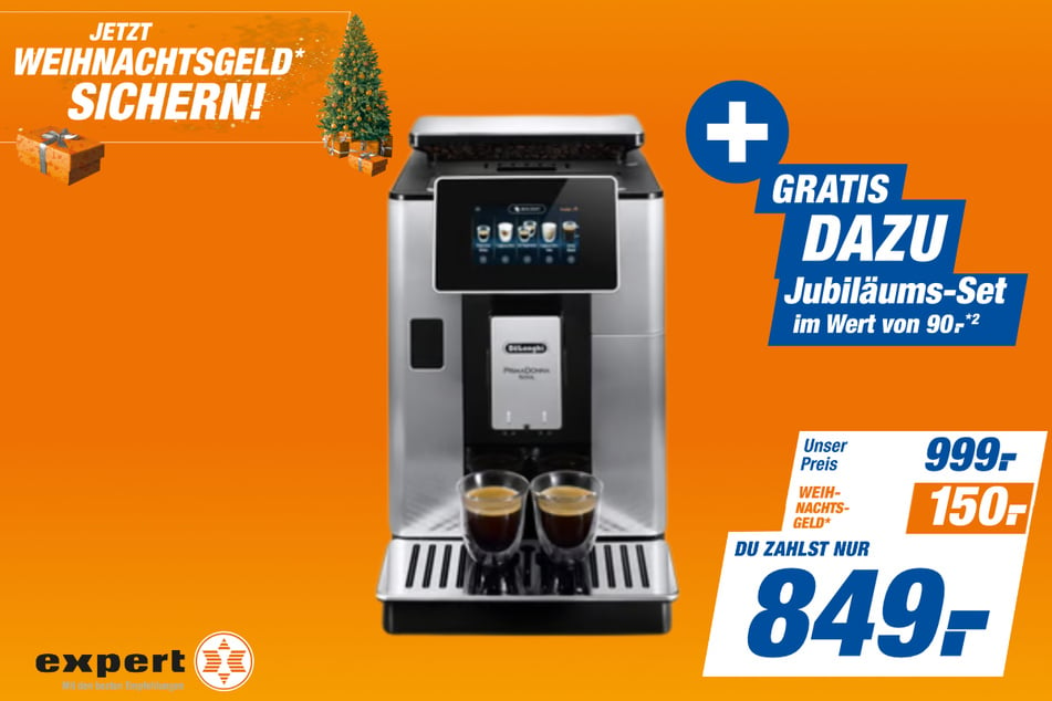 DeLonghi-Kaffeevollautomat für 849 statt 999 Euro.