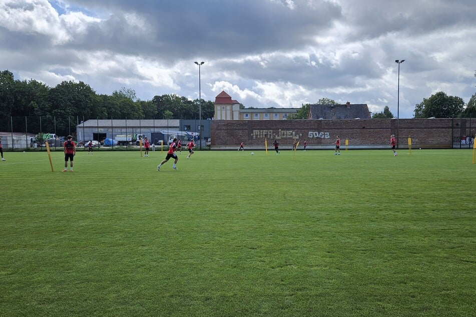 Im Donnerstagstraining wurden als Trockenübung Spielzüge durchgespielt.