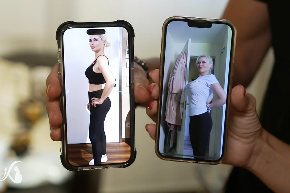 Die sportliche Kult-Blondine fühlt sich mit ihrer neuen Oberweite pudelwohl.