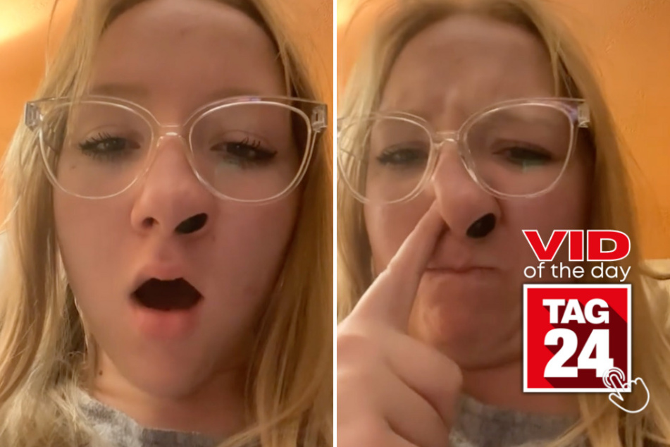 viral videos: Viral Video of the Day for September 11, 2023: Girl's hilarious attempts to remove grape stuck in nose