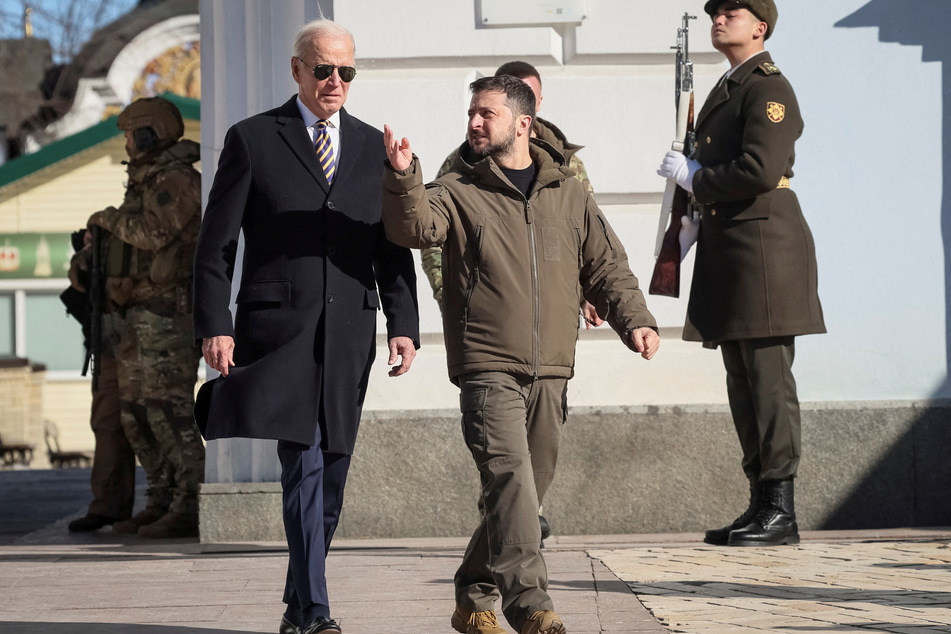 Biden made his first visit to Ukraine since the start of Russia's invasion.