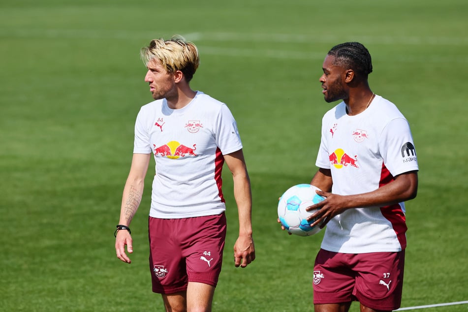 Ridle Baku (27, r.) spielte zwar nur ein Dreivierteljahr mit Kevin Kampl (35, l.) zusammen. Er wurde aber schnell zu seiner Bezugsperson.