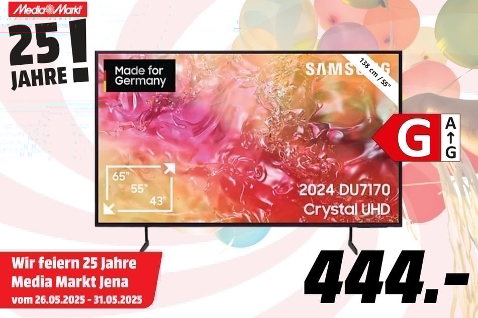 55-Zoll Samsung-Fernseher für 444 Euro.