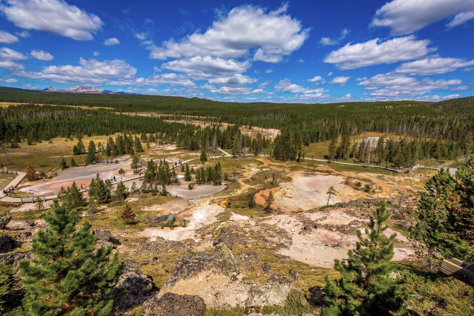 Der Yellowstone Nationalpark ist für seine heißen Quellen bekannt. (Archivbild)